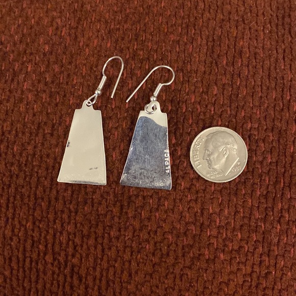 Vintage Choker and Earrings Hand Made in Alpaca Mexico - Picture 7 of 8